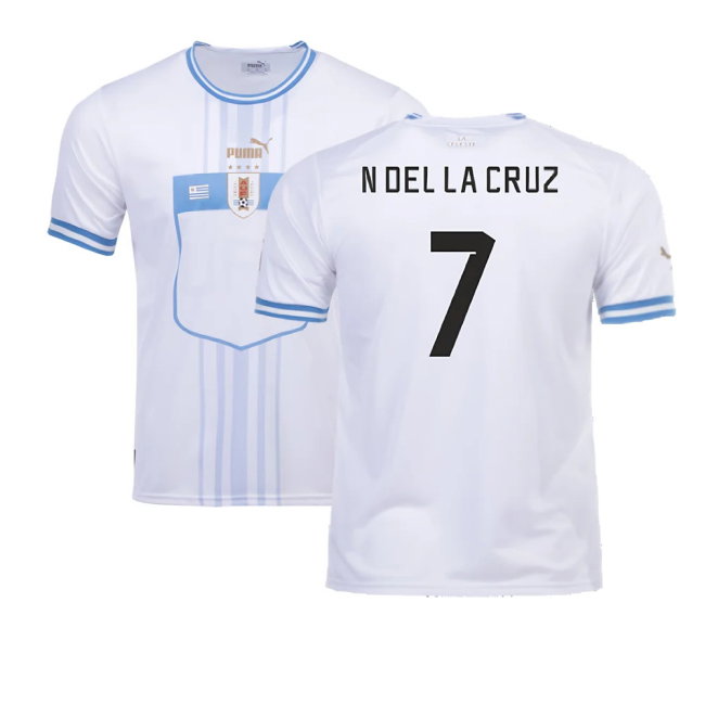 2022-2023 Uruguay Away Shirt (N Del La Cruz 7)