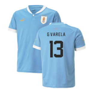 2022-2023 Uruguay Home Shirt (G Varela 13)
