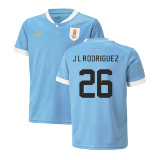 2022-2023 Uruguay Home Shirt (J L Rodriguez 26)