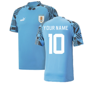 2022-2023 Uruguay Pre-Match Jersey (Blue) (Your Name)