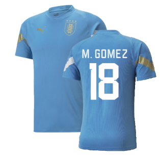2022-2023 Uruguay Training Jersey (Blue) (M. Gomez 18)
