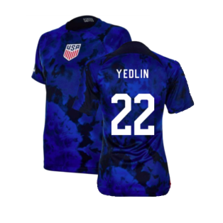 2022-2023 USA Away Football Shirt (Womens) (YEDLIN 22)