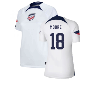 2022-2023 USA Home Shirt (Ladies) (MOORE 18)