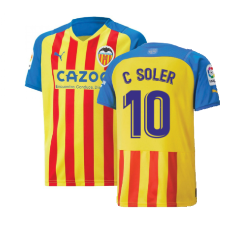 2022-2023 Valencia Third Shirt (Kids) (C SOLER 10)