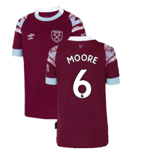 2022-2023 West Ham Home Shirt (Kids) (MOORE 6)