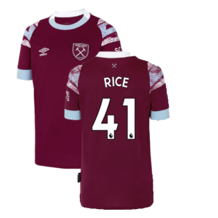 2022-2023 West Ham Home Shirt (Kids) (RICE 41)