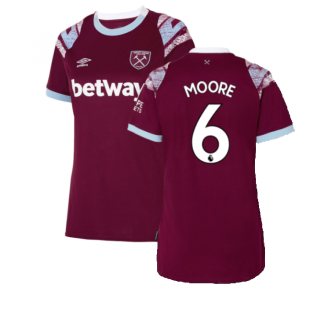 2022-2023 West Ham Home Shirt (Ladies) (MOORE 6)