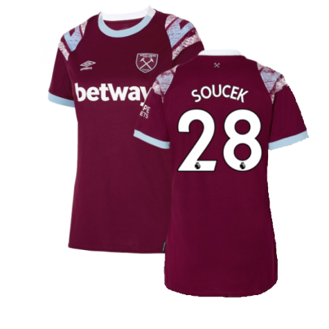 2022-2023 West Ham Home Shirt (Ladies) (SOUCEK 28)