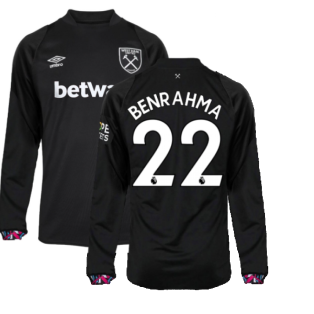 2022-2023 West Ham Long Sleeve Away Shirt (BENRAHMA 22)