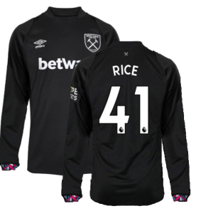 2022-2023 West Ham Long Sleeve Away Shirt (RICE 41)