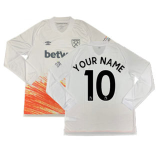 2022-2023 West Ham Long Sleeve Third Shirt (Your Name)