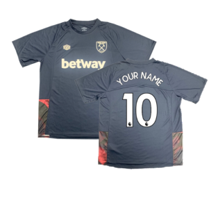 2022-2023 West Ham Training Jersey (S) - Blue Glow (Your Name)