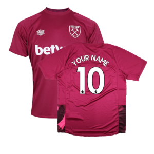 2022-2023 West Ham Training Jersey (S) - Red Plum