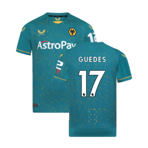 2022-2023 Wolves Away Pro Jersey (GUEDES 17)