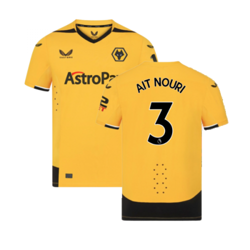 2022-2023 Wolves Home Pro Jersey (AIT NOURI 3)