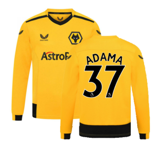 2022-2023 Wolves Long Sleeve Home Shirt (Kids) (ADAMA 37)