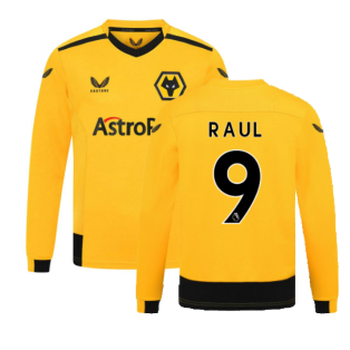 2022-2023 Wolves Long Sleeve Home Shirt (Kids) (RAUL 9)