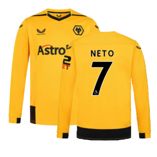 2022-2023 Wolves Long Sleeve Home Shirt (NETO 7)