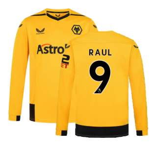 2022-2023 Wolves Long Sleeve Home Shirt (RAUL 9)