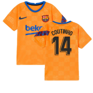 2022 Barcelona Nike Dri-Fit Pre Match Shirt (Kids) (COUTINHO 14)