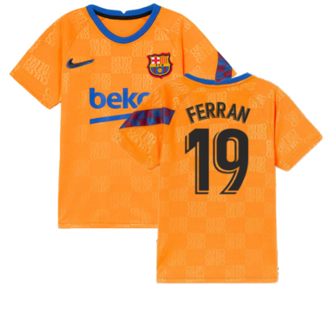 2022 Barcelona Nike Dri-Fit Pre Match Shirt (Kids) (FERRAN 19)