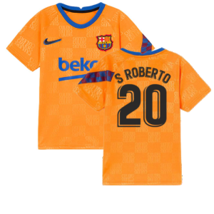 2022 Barcelona Nike Dri-Fit Pre Match Shirt (Kids) (S ROBERTO 20)