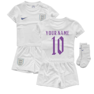 2022 England Little Boys Home Kit (Your Name)