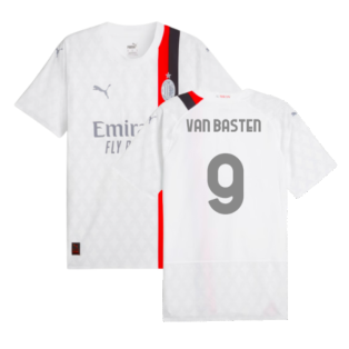 2023-2024 AC Milan Away Authentic Shirt (Van Basten 9)