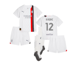 2023-2024 AC Milan Away Mini Kit (A Rebic 12)