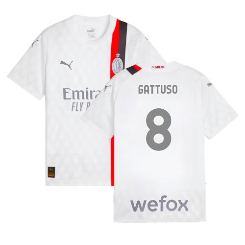 2023-2024 AC Milan Away Shirt (Kids) (Gattuso 8)