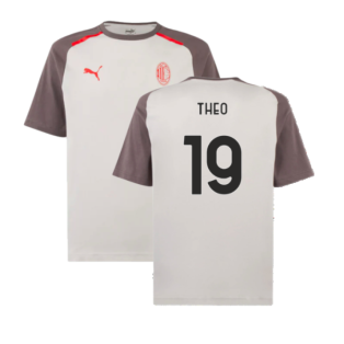 2023-2024 AC Milan Casuals Tee (Light Grey) (Theo 19)