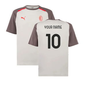 2023-2024 AC Milan Casuals Tee (Light Grey)