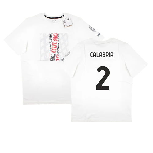 2023-2024 AC Milan FtblCore Graphic Tee (Grey) (Calabria 2)