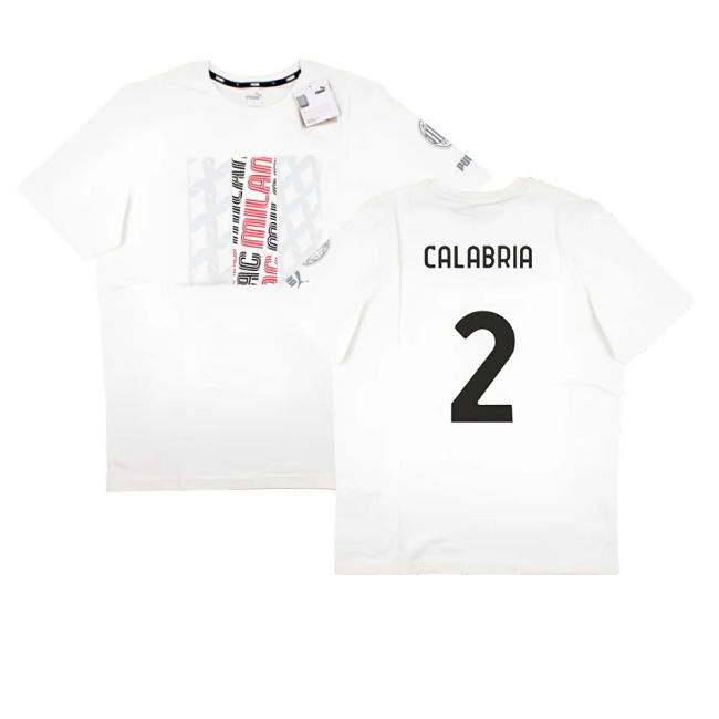 2023-2024 AC Milan FtblCore Graphic Tee (Grey) (Calabria 2)