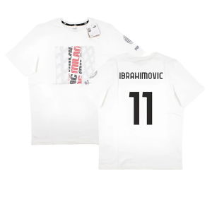 2023-2024 AC Milan FtblCore Graphic Tee (Grey) (Ibrahimovic 11)