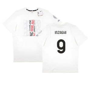 2023-2024 AC Milan FtblCore Graphic Tee (Grey) (Inzaghi 9)