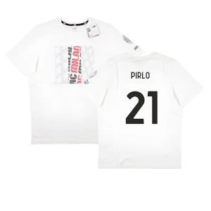 2023-2024 AC Milan FtblCore Graphic Tee (Grey) (Pirlo 21)