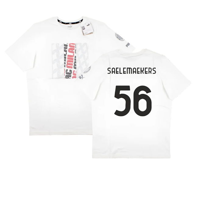 2023-2024 AC Milan FtblCore Graphic Tee (Grey) (Saelemaekers 56)