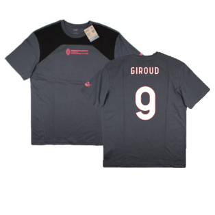 2023-2024 AC Milan FtblCulture Tee (Grey) (Giroud 9)
