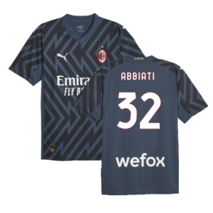 2023-2024 AC Milan Goalkeeper Home Shirt (Dark Night) (ABBIATI 32)