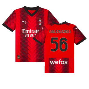2023-2024 AC Milan Home Shirt (Kids) (Saelemaekers 56)