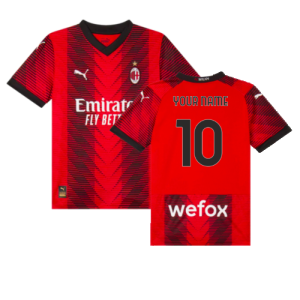 2023-2024 AC Milan Home Shirt (Kids)