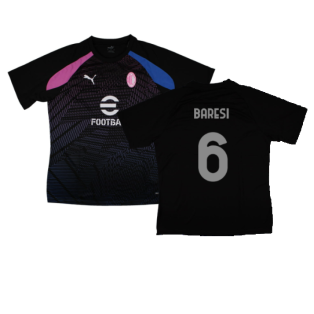 2023-2024 AC Milan Pre-Match Jersey (Black) (Baresi 6)