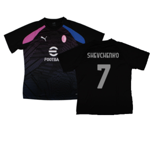 2023-2024 AC Milan Pre-Match Jersey (Black) (Shevchenko 7)