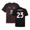 2023-2024 AC Milan Prematch SS Jersey (Black) (Tomori 23)