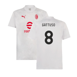 2023-2024 AC Milan Training Jersey (Grey) (Gattuso 8)