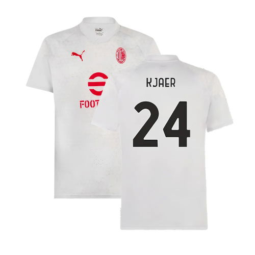 2023-2024 AC Milan Training Jersey (Grey) (Kjaer 24)