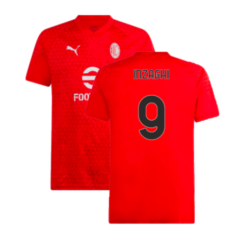 2023-2024 AC Milan Training Jersey (Red) (Inzaghi 9)