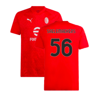 2023-2024 AC Milan Training Jersey (Red) (Saelemaekers 56)