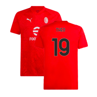 2023-2024 AC Milan Training Jersey (Red) (Theo 19)